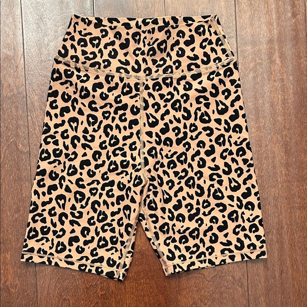 White Fox Active Leopard Print Shorts, Great for Summer Workouts, Size XS